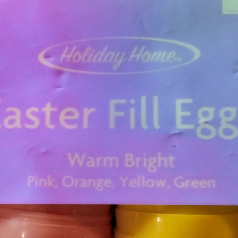 Easter Fill Eggs Hinged Blue White Purple Plastic Party Favor 24 Ct pack - Picture 7 of 7